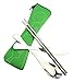 ERCRYSTO Stainless Steel Fork,Spoon and Chopsticks Set with Waterproof Textile Case,Convenience for Travel,Office,Car,Camping,Environmental Friendly.