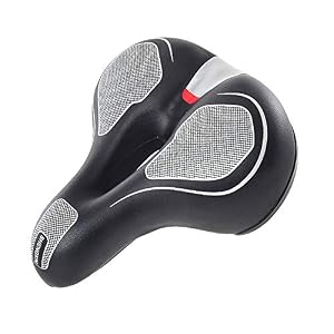 BWBIKE Wide Soft Flexible Bike Seat Cushion Shockproof Design Big Bum Extra Comfort Bike Saddle Fits MTB Mountain Bike…