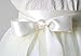 LaRibbons 1 Inch Wide Double Face Satin Ribbon - 25 Yard (029-White)
