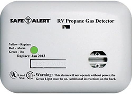 RV Trailer MTI INDUSTRY 12V Lp Alarm White Propane Leak Detector