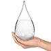 Marici Storm Glass Water Drops Weather Forecast Predictor Meteorological Display with Motivational Message Large with Base Stand