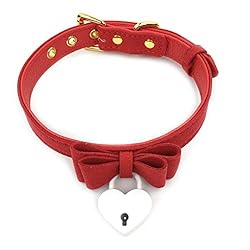 White Padlock Christmas Choker Collar Necklace