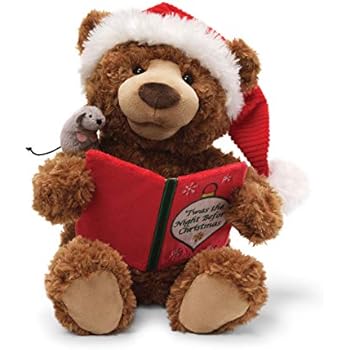 GUND Storytime Teddy Bear Animated Holiday Stuffed Animal Plush, 13