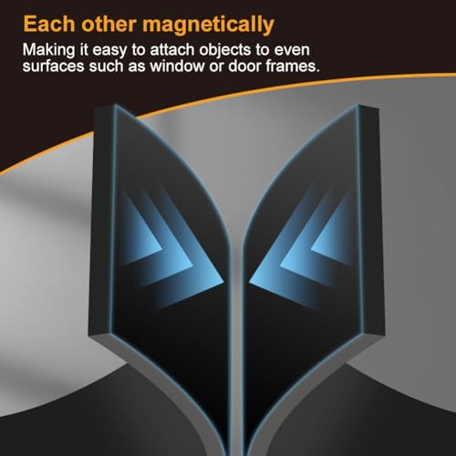 Flintronic Self-adhesive magnetic strip, 2 m strong self-adhesive magnetic strip with adhesive, 1.5 cm x 1.5 mm soft magnetic strips for magnets, organise, display