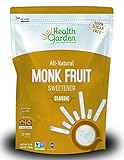 Monk Fruit Sugar Free Sweetener - All Natural, Non GMO, Zero Glycemic Index, No Calories & No Carbs, 3 lbs. - Health Garden