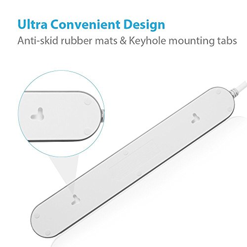 image for [Quick Charge 2.0] BESTEK 6-Outlet Surge Protector Power Strip with 4 