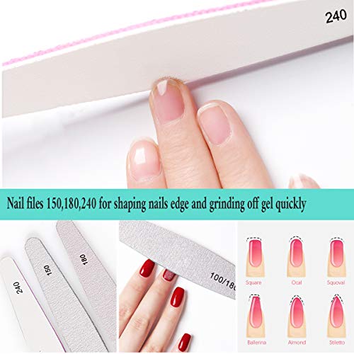 Multifunctional Nail Files Set for Nature Acrylic Nail Professional ...