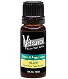 Holistic Congestion, Sinus & Respiratory Blend Of 6 Essential Oils: Lavender, Peppermint, Eucalyptus, Rosemary, Sage & Cedarwood | Natural, 100% Pure, Undiluted