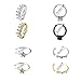 Fake Hoop Nose Ring-Stainless Steel 8 pcs Mens Fake Nose Rings Prevent Allergy No Fading Personality Lip Ear Rings for Women Men