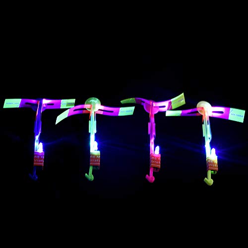 Rocket Copters,32 Pcs Arrow Helicopter LED Flying Toy for Kids - Thumbnail 5