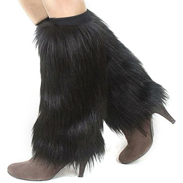 Calentadores De Pierna Para Mujer - Piel Sintética, 40cm, Ideales Para Invierno Y Estilo