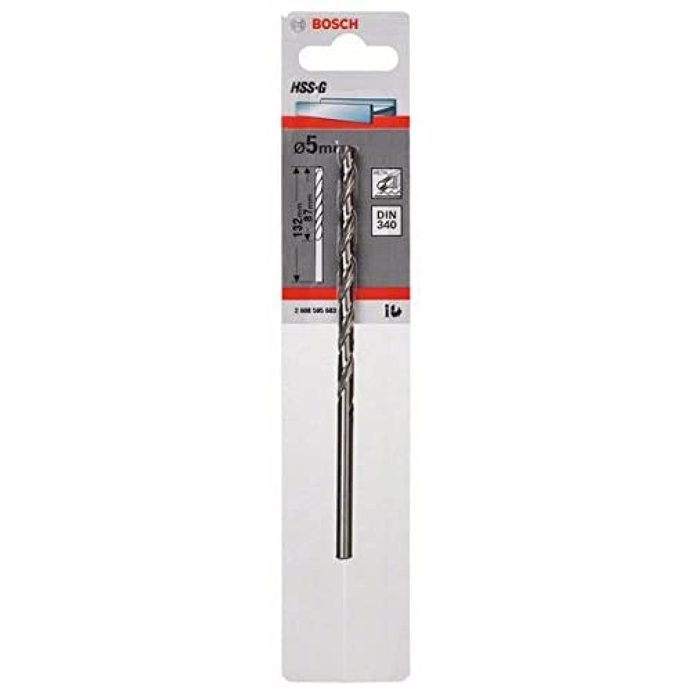Bosch Professional 1x HSS-G Metal Drill Bit (for metal, Ø 5 mm, Robust Line, Accessory Drill Driver)