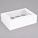 12 Pcs Window Cupcake Boxes [MADE IN USA] White Bakery Cupcake Boxes with Inserts- 14