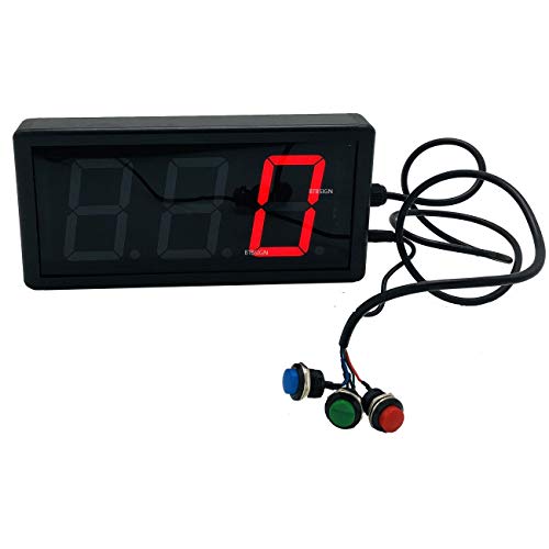 BTBSIGN LED Lap Counter Up/Down Digital Counter with Buttons and Remote 3inch High