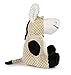 goDog Checkers Donkey With Chew Guard Technology Tough Plush Dog Toy, Tan, Small