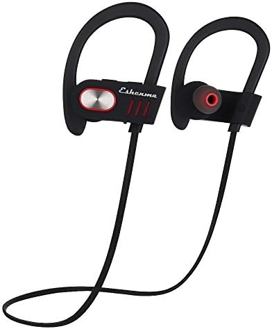 KingKu Bluetooth Headphones 4.1 Wireless Earbuds with Mic Sport Stereo Headset Noise Cancelling Neckband IPX5 Sweatproof Earphones