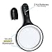 BEST Large (5.5 INCH) Magnifier Set with Magnifying Glass with 12 LED Lights, Credit Card Size Magnifier and Storage Bag- Best Handheld Portable Magnification 1.8x, 5x
