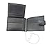 Premium Mens Soft Black Leather Keychain Wallet and Credit Card Holder - Holds 9 Credit Cards, 1 ID Card & Notes