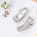 YING LAN Girls Cosplay Dress Wedding Party Shoes Glitter Sequins Low Heel Mary Jane Princess Shoes