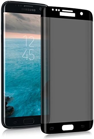 Galaxy S6 Edge Privacy Screen Protector, Super protection S6 Edge Premium [3D Curved] [Case Friendly] [Anti-Scratch] 9H Hardness Tempered Glass Film Screen Protector for Samsung Galaxy S6 Edge (Black)