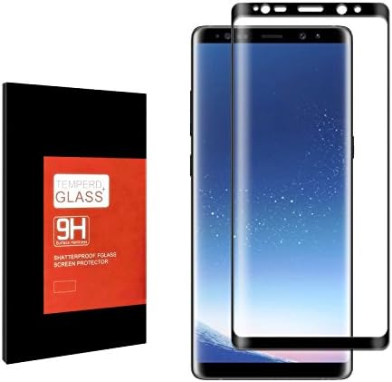 Galaxy Note 8 Screen Protector, Nemece [3D Curved Edge][Case Friendly] Ultra Clear 9H Hardness Tempered Glass Screen Protector Bubble-Free Film for Samsung Galaxy Note 8, Black