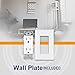 AbboTech 15A Tamper Resistant Duplex Receptacle Standard Wall Outlet Decorative Electrical Outlet, Child Proof Safety,Wall Plates Included, White, UL Listed.
