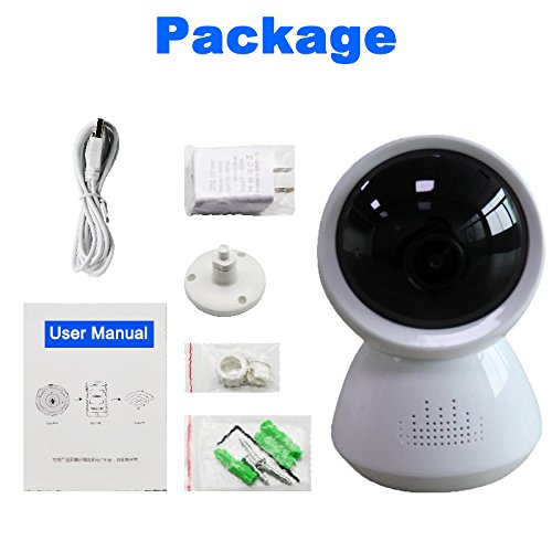 WiFi IP Camera - 180 Degree 1080P Full View Wireless Home Security Surveillance System Night Vision Remote Baby Monitor Pet Dome Cameras Infrared IR-Cut Motion Detection for iOS Android - Thumbnail 6