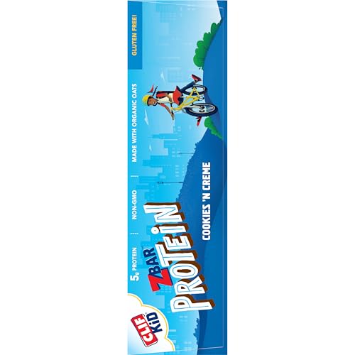ZBAR PROTEIN – COOKIES ‘N CREME – CRISPY SNACK BARS – MADE WITH ORGANIC OATS – NON-GMO – 5G PROTEIN – GLUTEN FREE PROTEIN BARS (15 PACK)