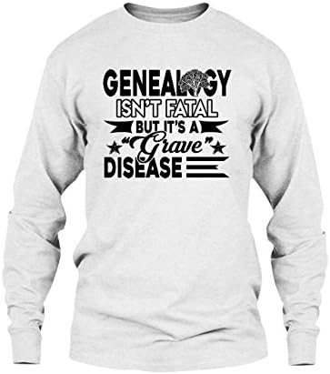 Are Blue Genealogy Grave Disease T Shirt, Long Sleeve Shirt for You, Long Sleeve (S,White)
