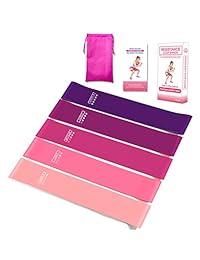 Sinrida bandas de ejercicios de resistencia de bucle, bandas de fitness para piernas y botones, estiramiento, entrenamiento de fuerza, terapia física, yoga pilates, crossfit, bandas elásticas de látex natural