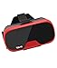 Tzumi Dream Vision Virtual Reality Smartphone Headset, Retracteable Built-in Ear Buds,fits all phones up to 6 inch, 360 Video Capability, Lightweight with high durability, Works with all VR apps. Red