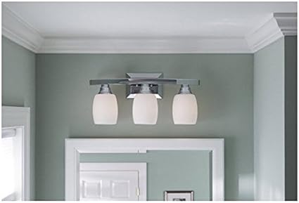 Allen Roth 3 Light Chrome Bathroom Vanity Light Amazon Com