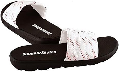 SummerSkate Hockey Sandals White/Red Medium