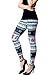 Sarin Mathews Womens Autumn Winter Snowflake Graphic Print Stretch Legging Pants