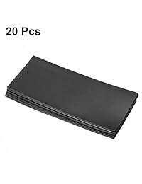 uxcell   Tubo termorretráctil de PVC (20 unidades, 1.161 in, para 1 x 18650, 2.835 in), color negro