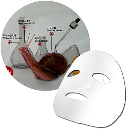Snail Facial Mask, Facial Treatments Tissue Mask, Anti-aging & Moisturizing, (Pack of 3)