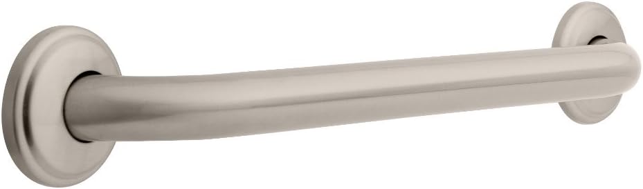 Franklin Brass 5918SN 1-1/4-Inch x 18-Inch Beveled Edge Concealed Mount Safety Bath and Shower Grab Bar, Satin Nickel: Home Improvement
