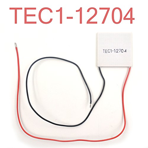 Pully TEC1-12704 TES1-12704 12V 4A 40mm x 40mm Heatsink Thermoelectric Peltier Cooler Square Ceramic Thermoelectric Cooling Module Plate Power Generator