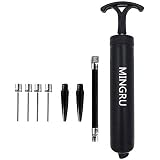 MINGRU Ball Pump for Basketball, Soccer, Volleyball, Rugby, Water Polo Ball & Other Inflatables Air Pump, Needles and Nozzles Included