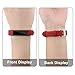 Tobfit Compatible with Fitbit Alta HR and Fitbit Alta Leather Bands Replacement Leather Watch Bands with Stainless Steel Buckle Compatible with Fitbit Alta HR and Alta (Blush Pink+Red)