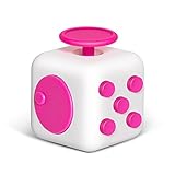 6 Sides Relieve Stress Fidget Cube For Fidgeter! Fidget Dice Anti-anxiety Toy for Children and Adults (pinkwh)