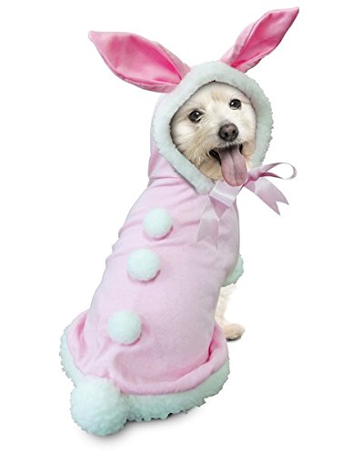 Pink Bunny Rabbit Deluxe Easter/Halloween Costume for Dogs by Puppe Love