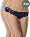 Balanced Tech Women's Seamless Bikini 3 Pack - Blackberry/Tulip Assorted - Medium