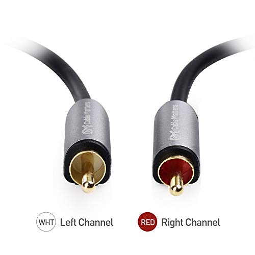 Cable Matters 3.5mm to RCA Cable (Stereo to RCA / Aux to RCA / Headphone Jack to RCA / RCA to Stereo) Black 6 Feet
