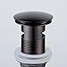 Beelee Oil Rubbed Bronze Pop Up Drain， Bathroom Faucet Vessel Vanity Sink Drain Stopper with Overflow，BLDY9443B