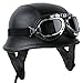 TCMT Dot Adult 3/4 Open Face Motorcyle Helmet Retro Vintage Moped Bobber Scooter Cruiser Helmet for Men Women