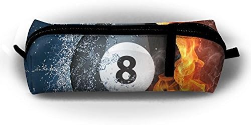 Billiard Ball Unisex Stationery Pouch Zipper Cosmetic Bags Cylindrical Purse