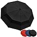 Unbreakable Double Canopy Construction with Teflon Coating Auto Open Close Button (black)