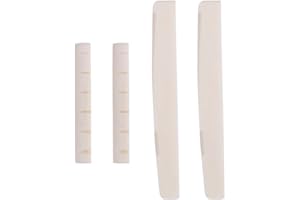 Bone Guitar Nut, Precision-Crafted, Bottom Saddle, Durable Repair Replacement Accessory for Folk, Acoustic, Classical Guitars