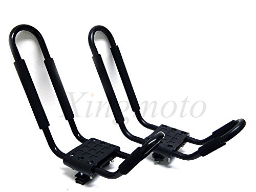 NBX- 1 Pair Canoe Boat Kayak Roof Rack Car SUV Truck Top Mount Carrier J Cross Bar